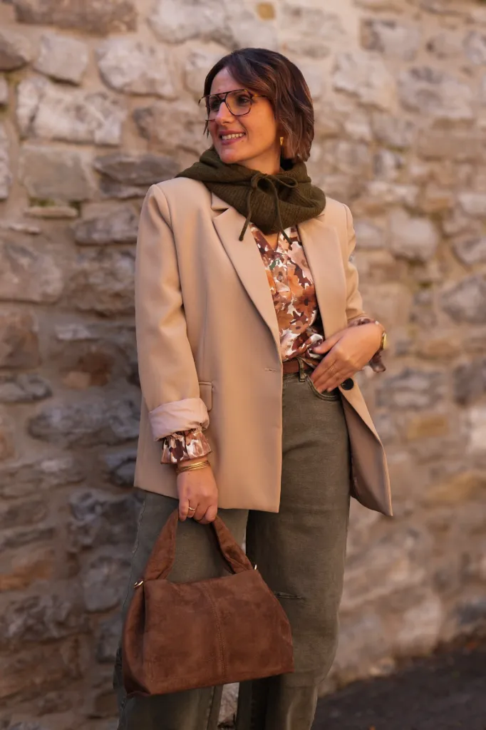 Blazer oversize - Sam - Taupe (vue 3)