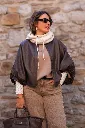 Sweat-shirt ultra doux - Manhattan - Taupe (vue 8)