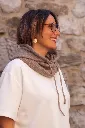Cagoule en maille à cordons - Taupe (vue 2)