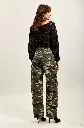 Pantalon barrel imprimé camouflage - Kaki (vue 7)