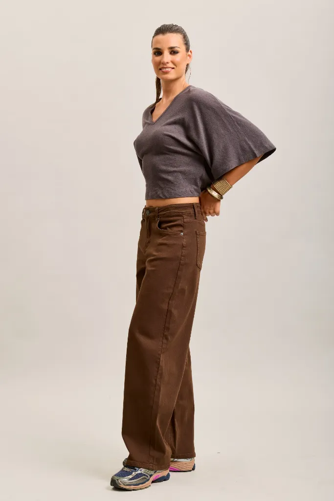 Jeans ballon - Marron (vue 7)