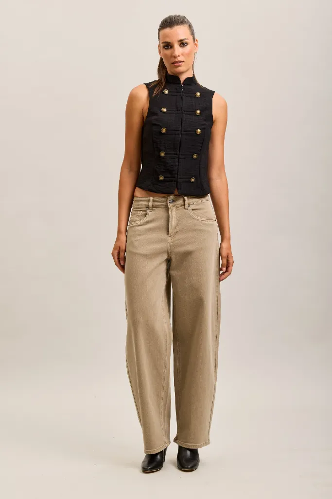 Jeans ballon - Beige (vue 3)