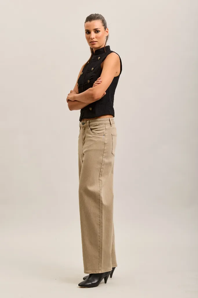 Jeans ballon - Beige (vue 7)