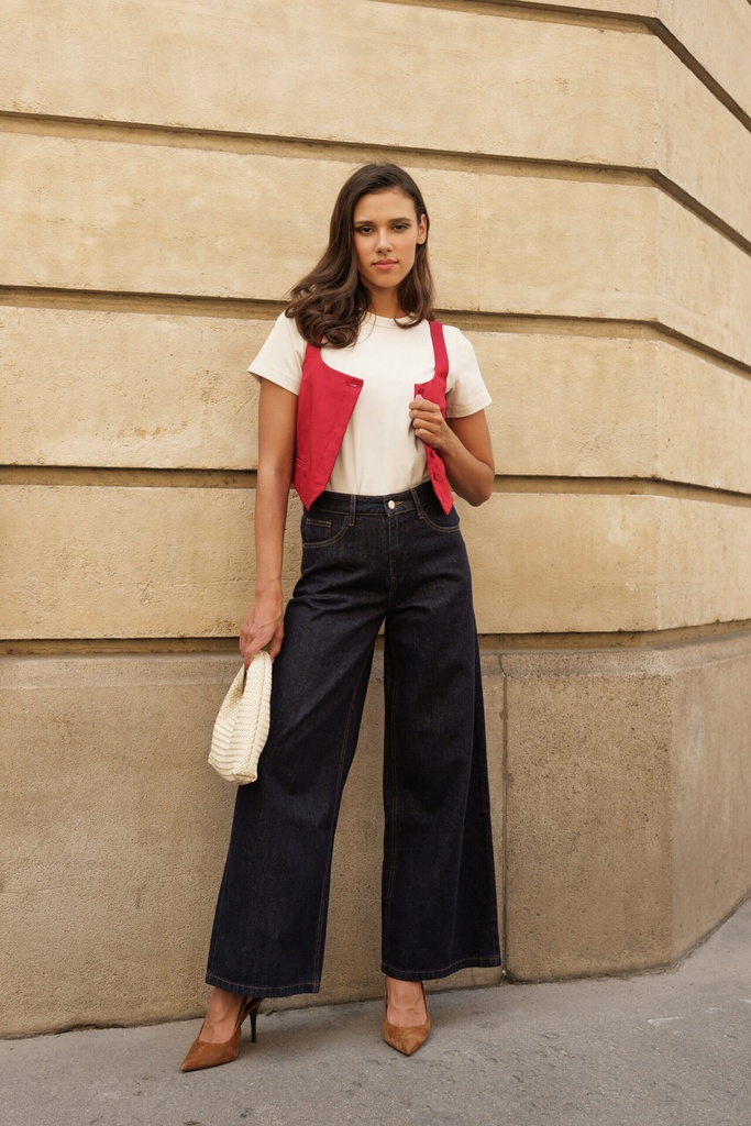 Jeans Palazzo - Giovani - Brut — vue 2