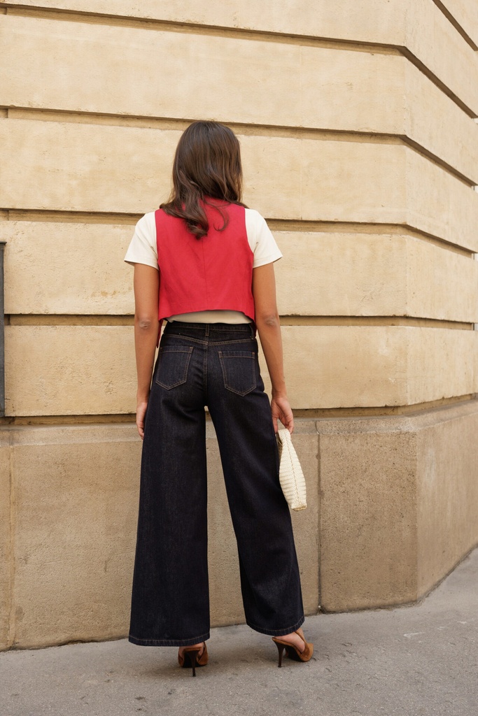 Jeans Palazzo - Giovani - Brut — vue 4