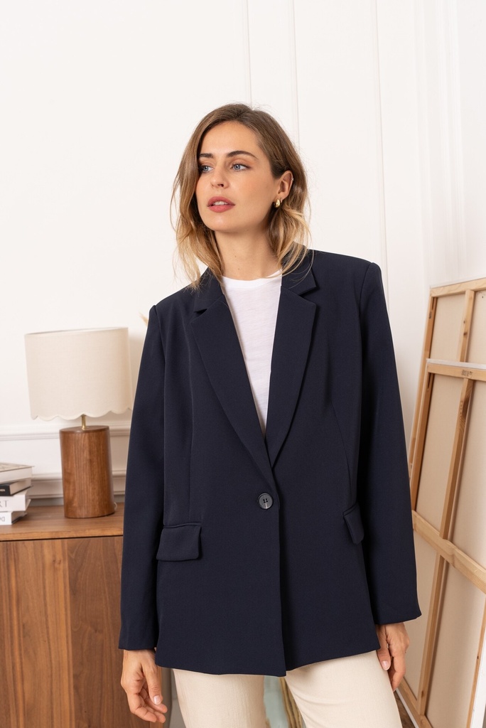 Blazer oversized  - Sam - Marine — vue 6