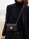 Cabas noir charbon en cuir - Paul Marius - Le Caprice Noir Charbon — vue 3