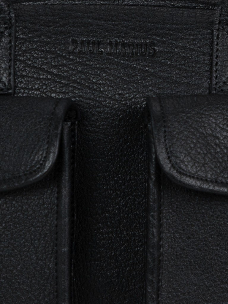 Sac à main en cuir - Paul Marius - Le Dandy S - Noir — vue 6