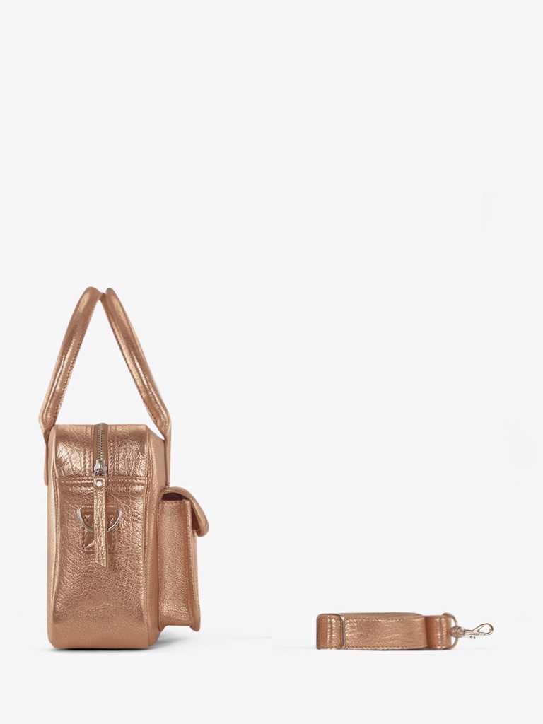 Sac à main en cuir - Paul Marius - Le Dandy S - Or rose — vue 2