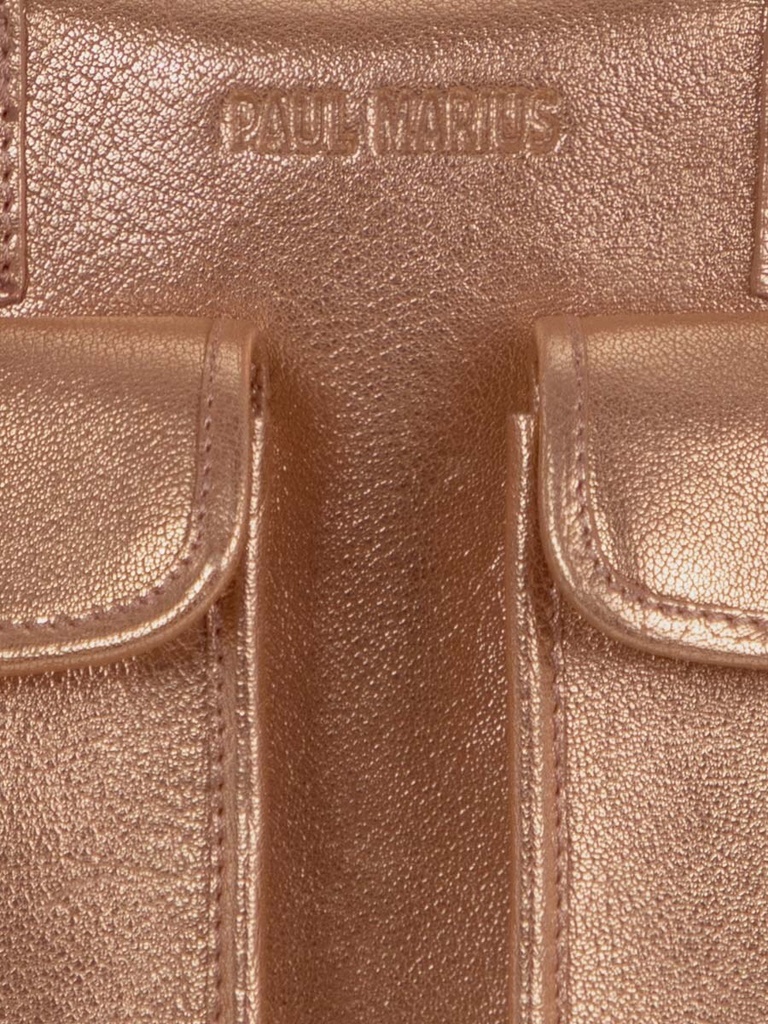 Sac à main en cuir - Paul Marius - Le Dandy S - Or rose — vue 6