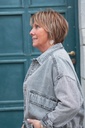 Veste en jeans oversized - Zoé - gris — vue 3