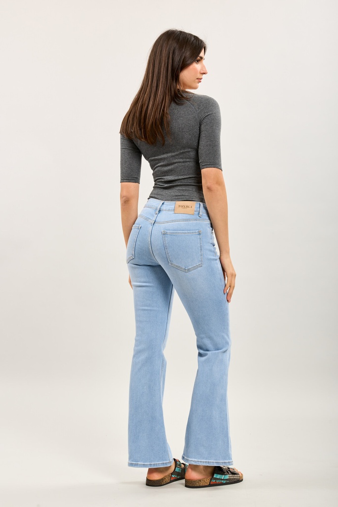Jeans bootcut flare - Oline - bleu clair — vue 3