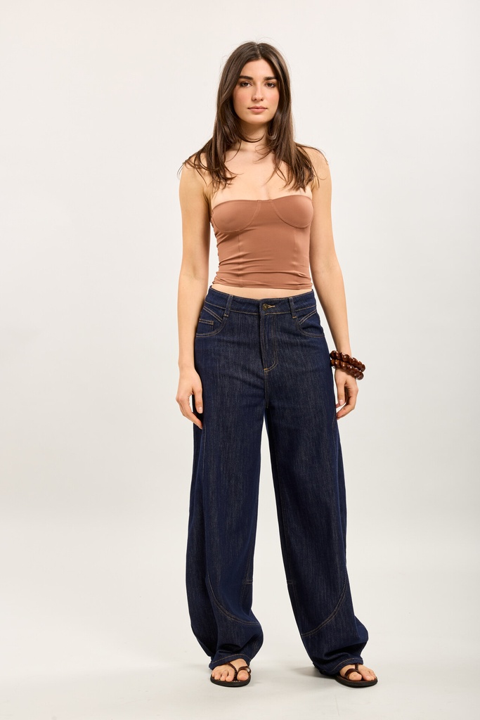 Jeans coupe ballon - Claire - bleu brut — vue 2