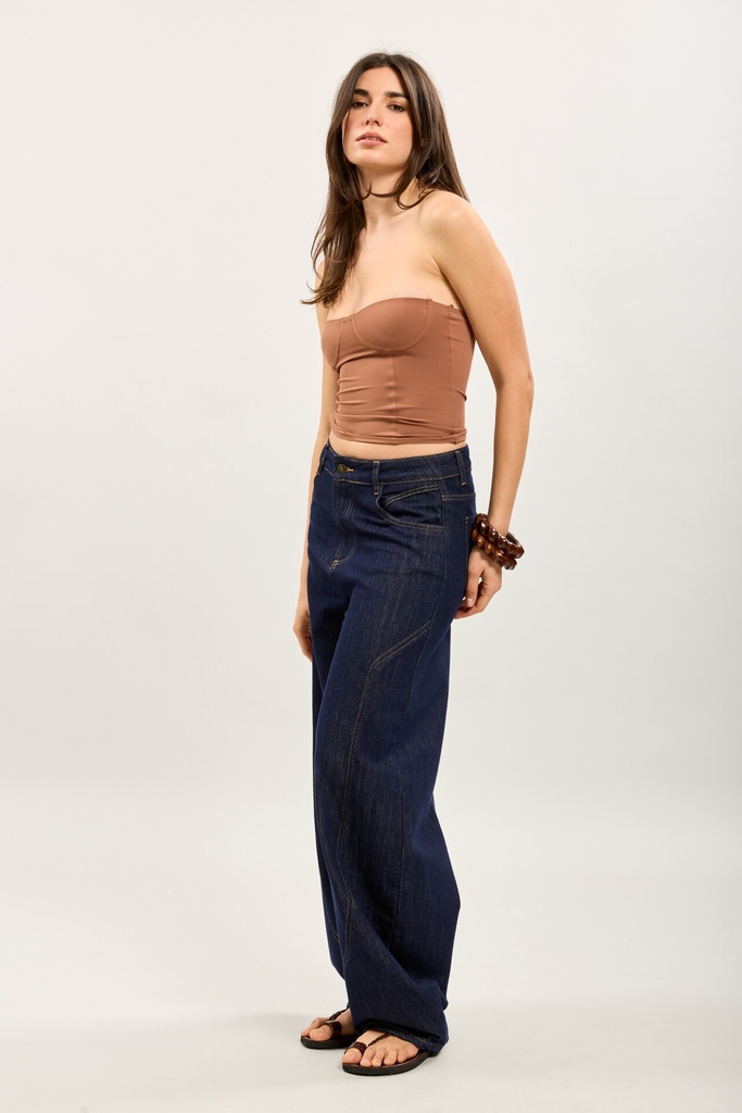 Jeans coupe ballon - Claire - bleu brut — vue 3