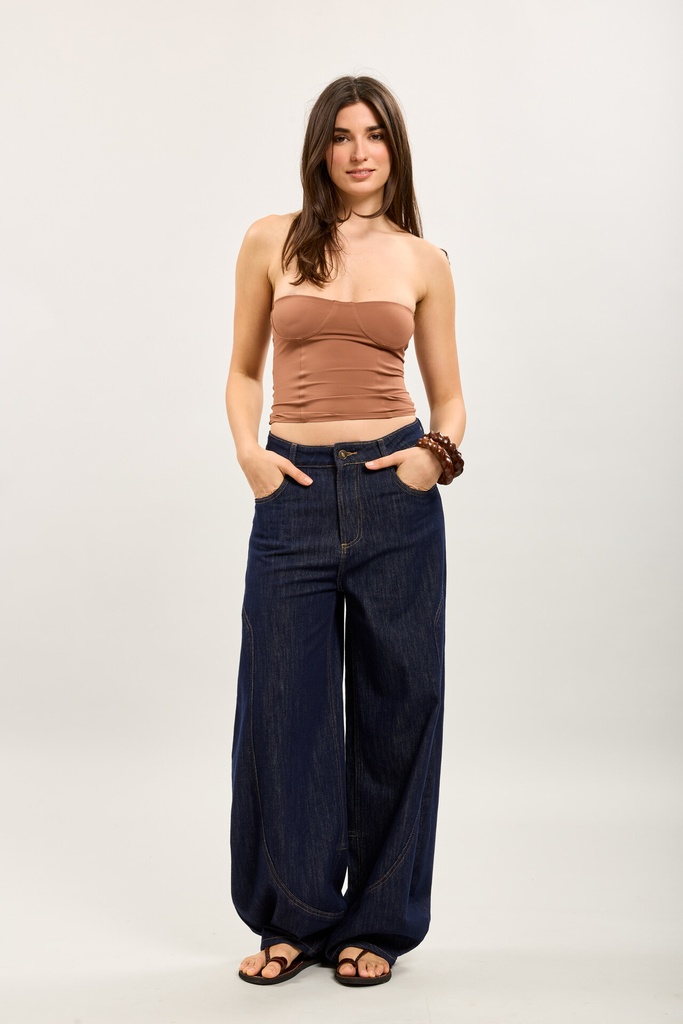 Jeans coupe ballon - Claire - bleu brut — vue 7