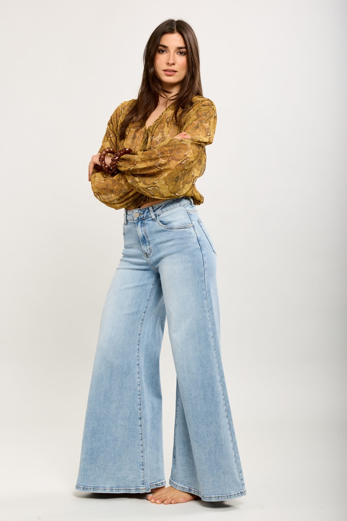 Jeans large - Bleached - bleu clair — vue 5