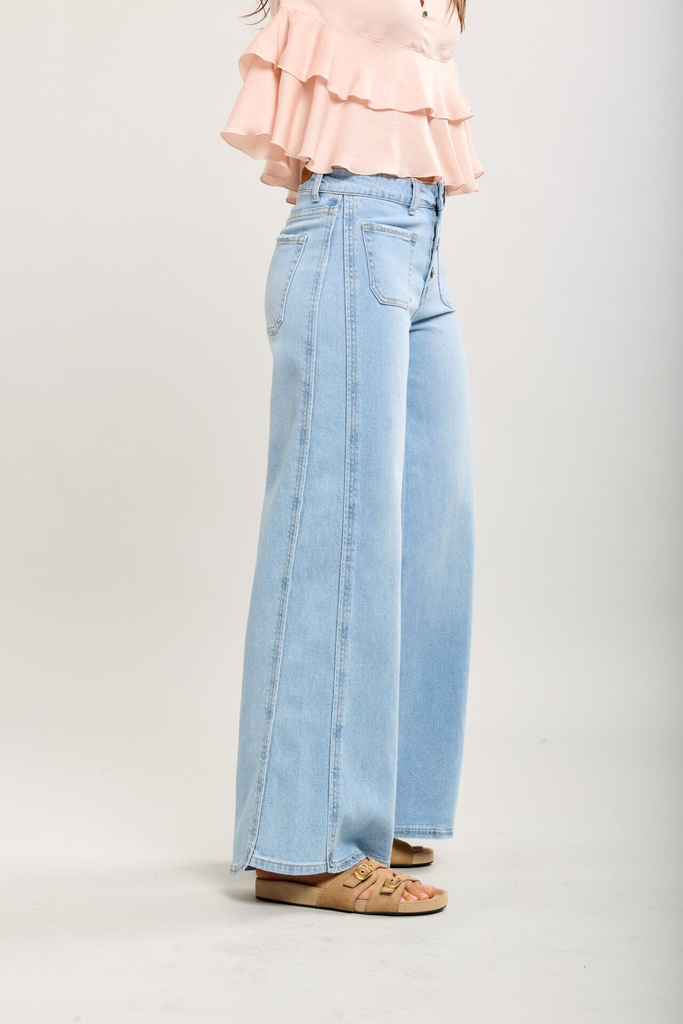 Jeans large - Molly - bleu clair — vue 4