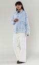 Veste en jeans oversized - Zoé - bleu très clair — vue 3