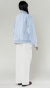 Veste en jeans oversized - Zoé - bleu très clair — vue 4
