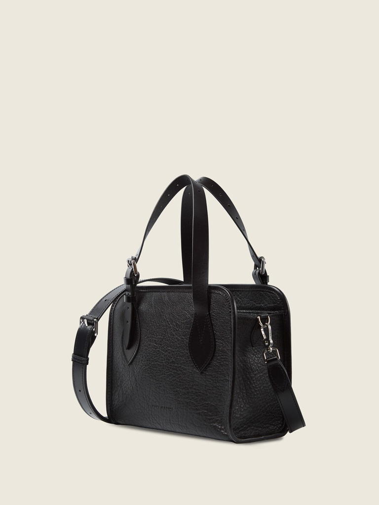 Mini sac cabas en cuir femme - Paul Marius - LeCabas S - Noir — vue 2