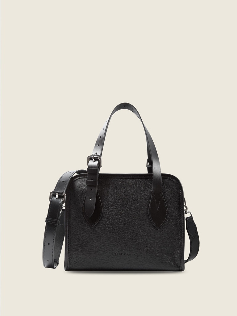 Mini sac cabas en cuir femme - Paul Marius - LeCabas S - Noir — vue 4