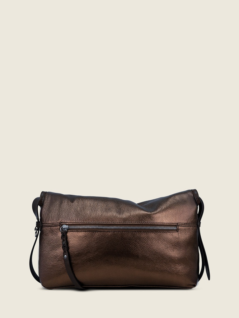 Sac bandoulière en cuir femme - Paul Marius - Loulou - Cuivré — vue 3