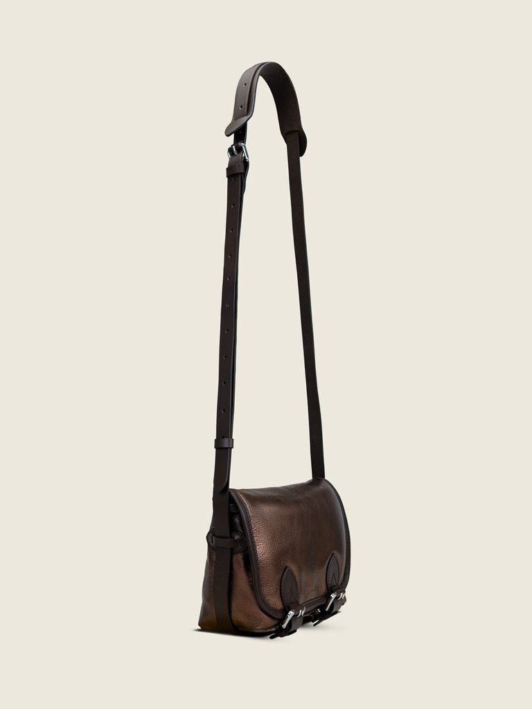Sac bandoulière en cuir femme - Paul Marius - Loulou S - Cuivré — vue 5