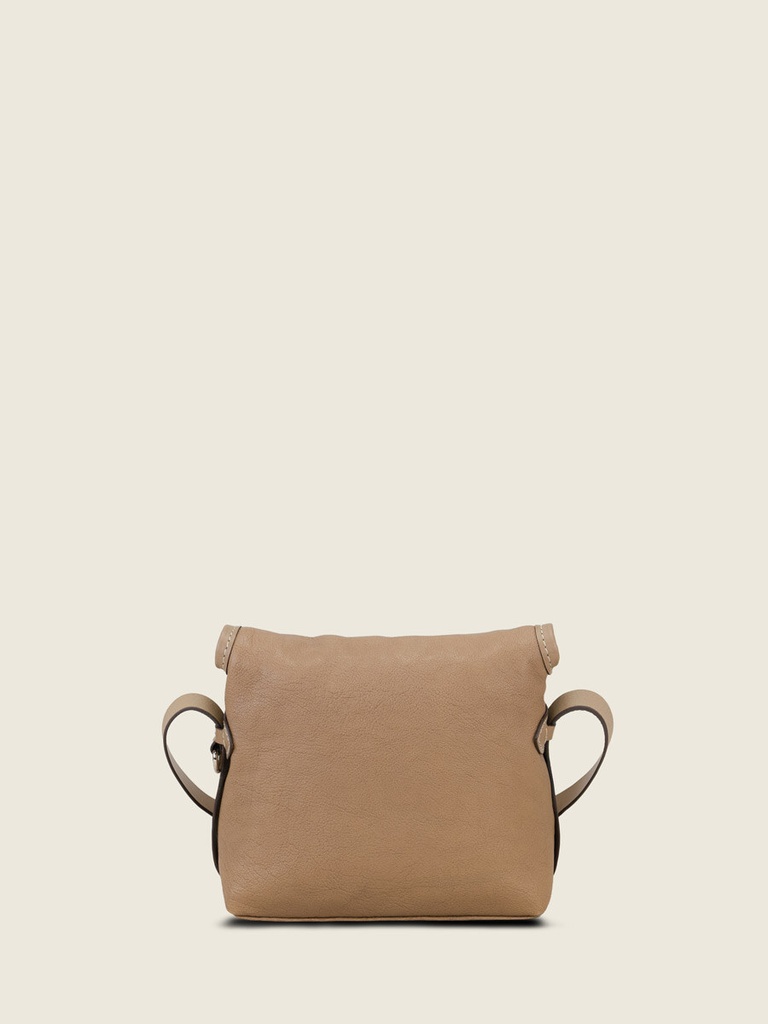 Sac bandoulière en cuir femme - Paul Marius - Loulou S - Taupe — vue 3