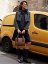 Sac cabas en cuir femme - Paul Marius - LeCabas - Cuivré — vue 2