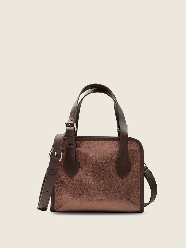 Sac cabas en cuir femme - Paul Marius - LeCabas - Cuivré — vue 5