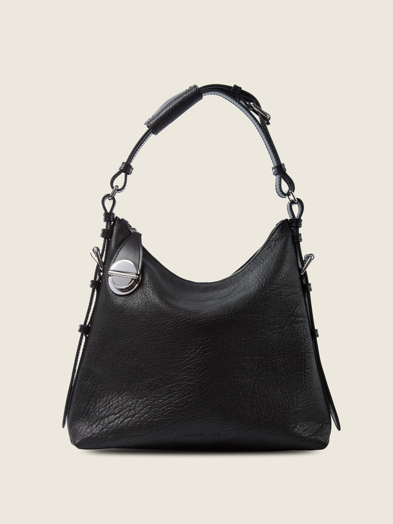 Sac en cuir femme - Paul Marius - Elliott Hobo - Noir — vue 4