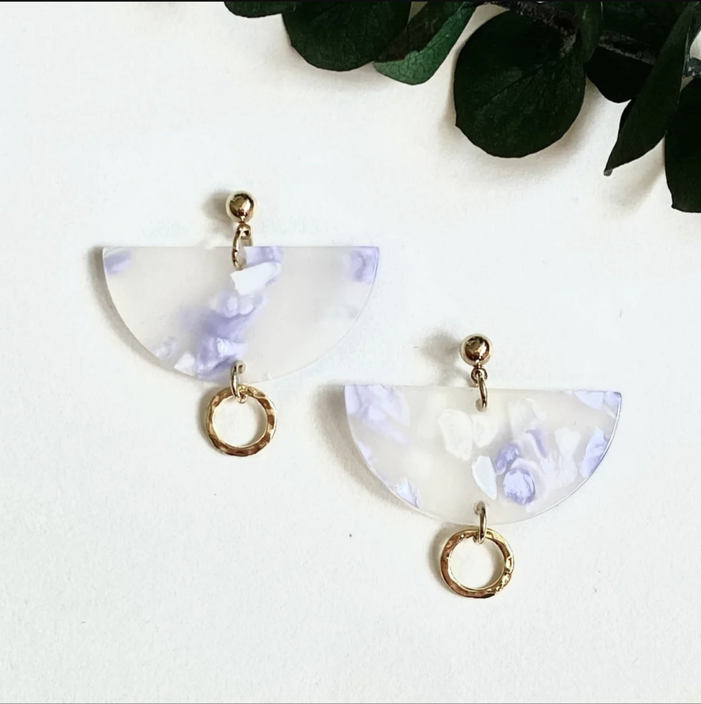 [BOO774] Boucles d'oreilles NAO - Collection plaqué or et acétate