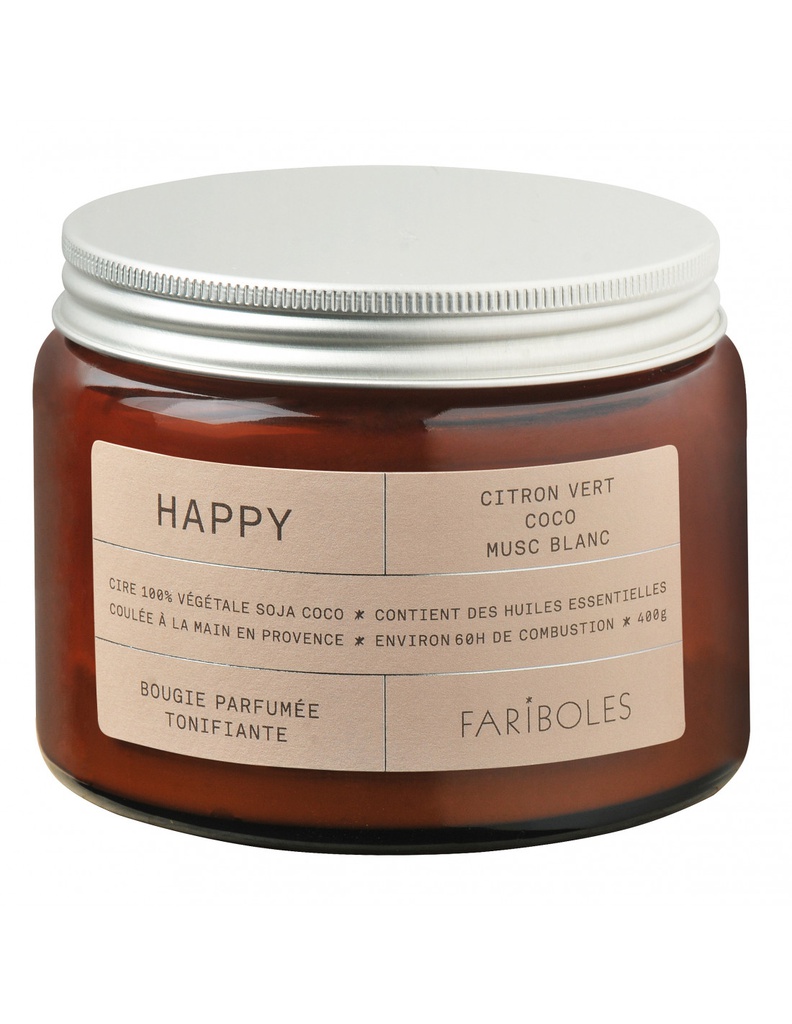 Bougie Happy 400g