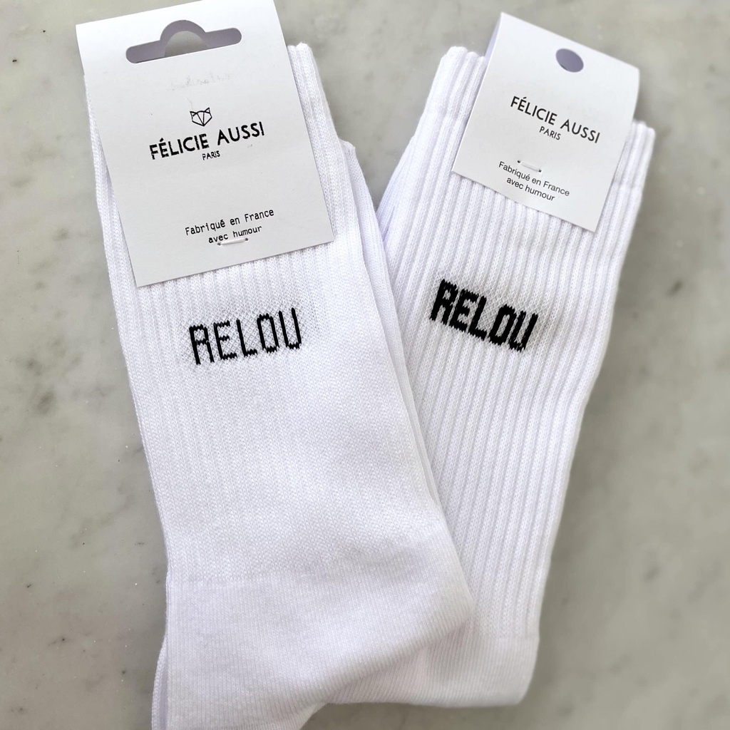 Chaussettes - Félicie Aussi - Relou blanches - 36/40