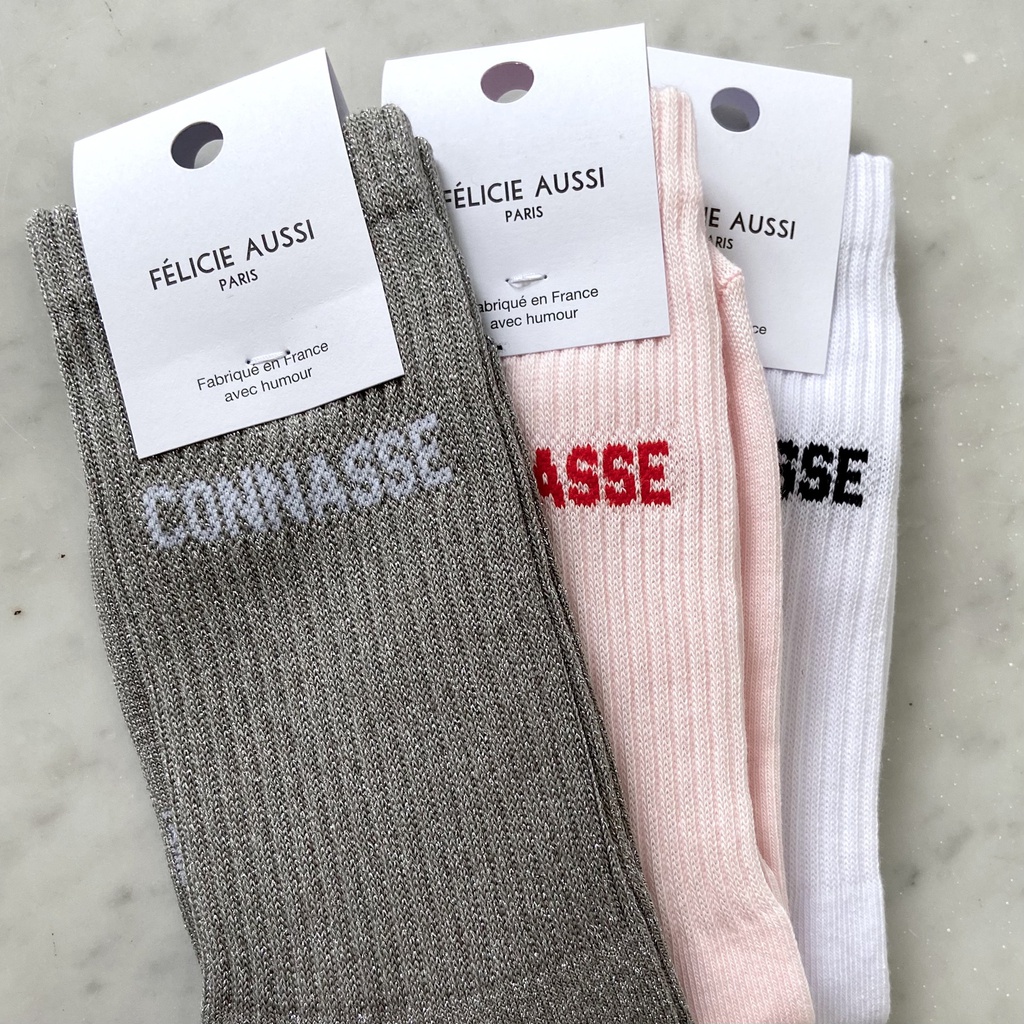 [CHAUSSETTES-CONNASSE-PAILLETTES] Chaussettes - Félicie Aussi - Connasse Paillettes - 36/40