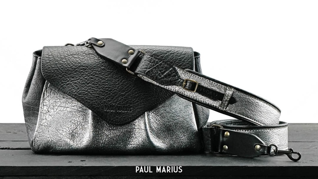 [PM-SUZONM-ARGENTENOIR] Sac - Paul Marius - Suzon M - Argenté/noir
