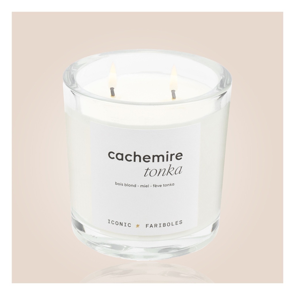 Bougie Iconic FARIBOLES - Cachemire Tonka  320g