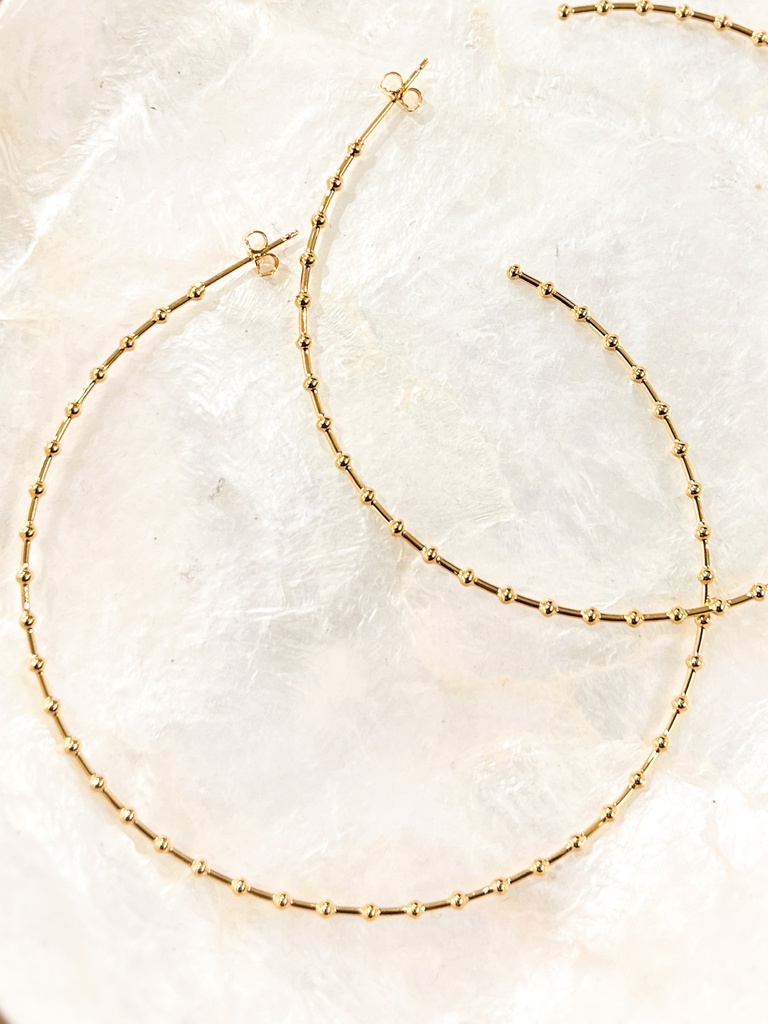 [BO-louise] Boucles d'oreilles plaqué or - By Sidonie - Louise
