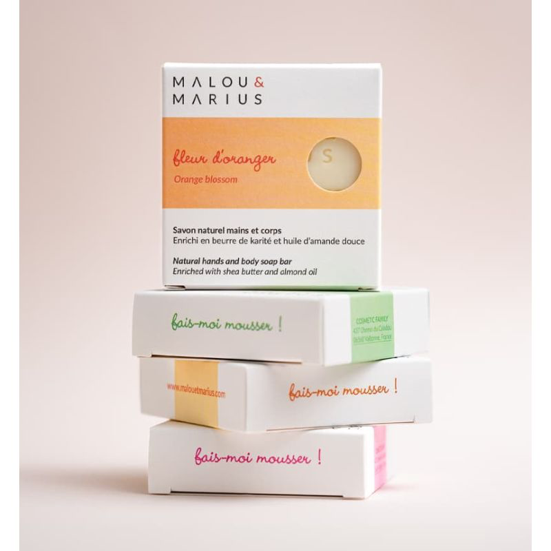 [0056S-fleuror] Savon FLEUR D'ORANGER 100gr Malou & Marius