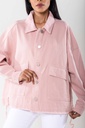 Veste en jeans oversized - Zoé - rose