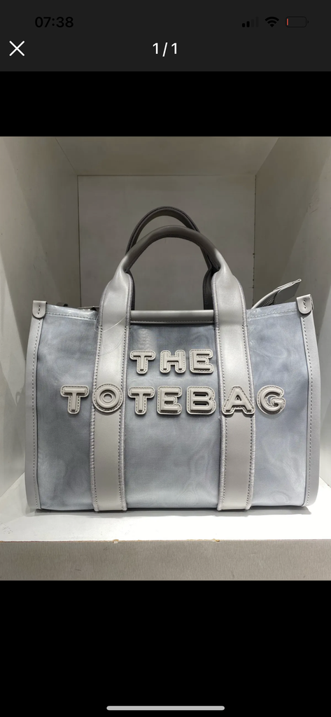 [24B_6124-2M2-Gris] Sac cabas bi-matière - The Tote Bag - gris