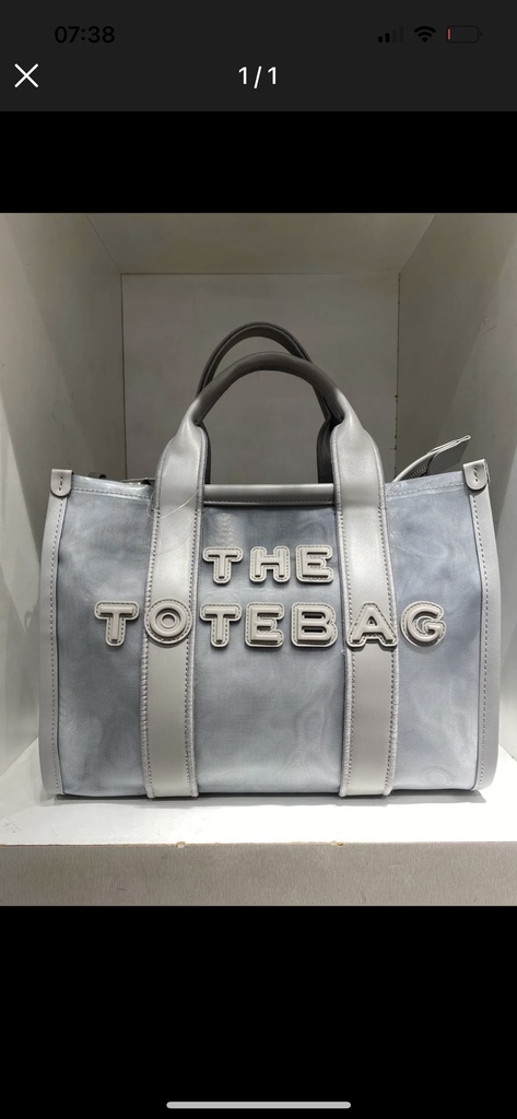 Sac cabas bi-matière - The Tote Bag - gris