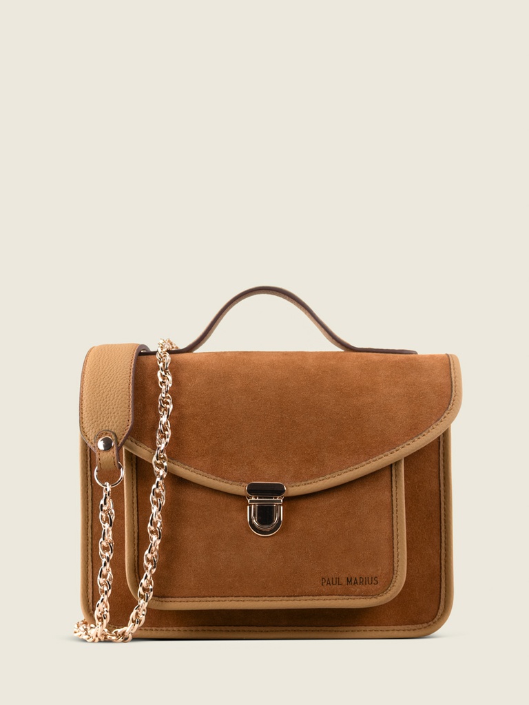 Sac à main cuir marron femme - Paul Marius - Mademoiselle George N°2 - Fauve