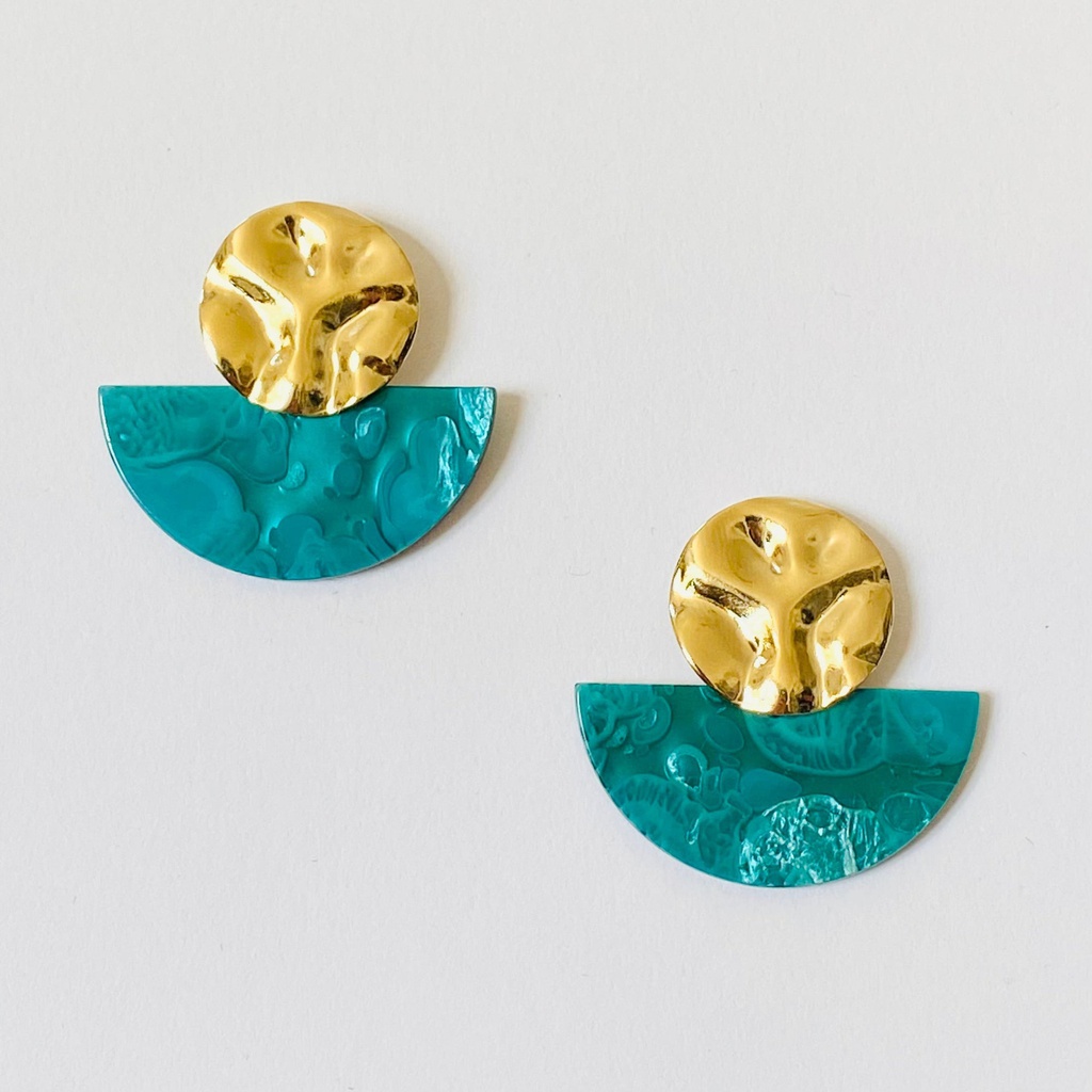 Boucles d’oreilles plaqué or - NAO - BB368