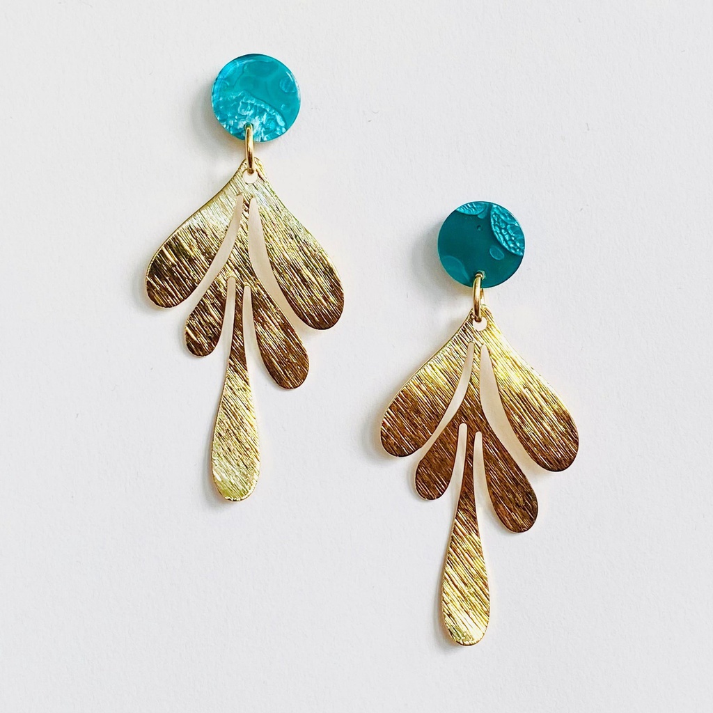[DP-BB357] Boucles d’oreilles plaqué or - NAO - BB357