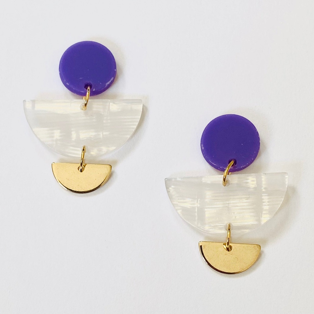 Boucles d’oreilles plaqué or - NAO - BOO1506