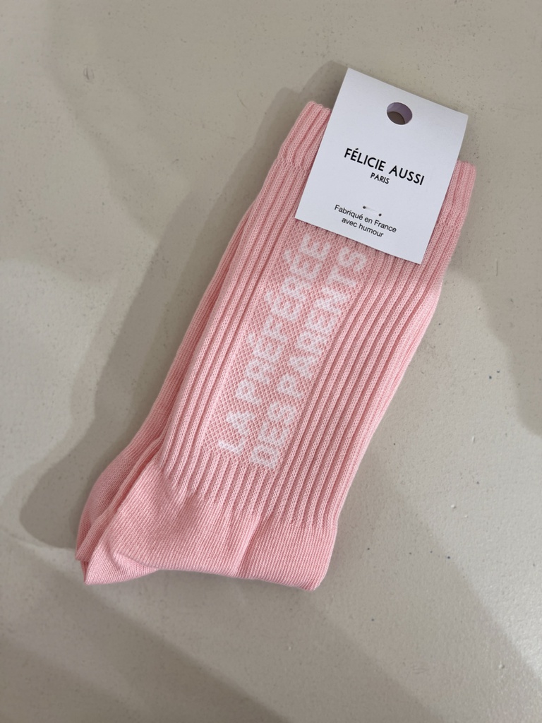 [5CHPDPR36] Chaussettes - Félicie Aussi - LA PREFEREE DES PARENTS rose 36/40