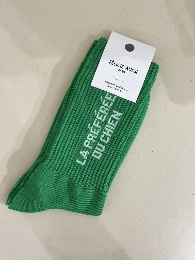 Chaussettes - Félicie Aussi - LA PREFEREE DU CHIEN vert 36/40