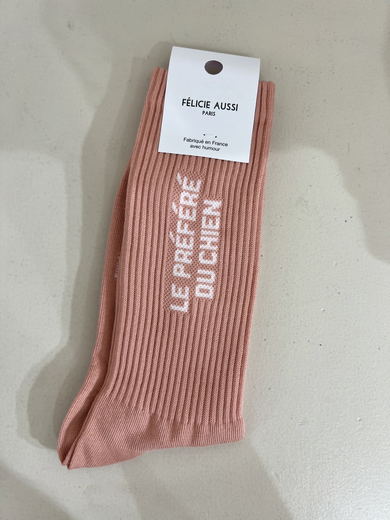 [5CHPDCNU40] Chaussettes - Félicie Aussi - LE PREFERE DU CHIEN nude 40/45