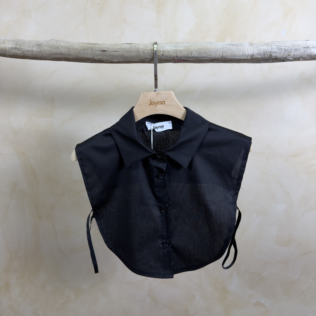 [33104-noir] Col chemise - Julia - Noir